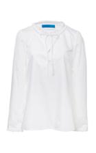 Jonathan Cohen Long Sleeve Tie Neck Top