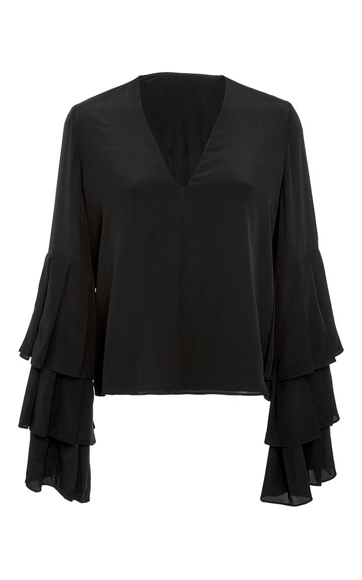 Alexis Valencia Ruffled Sleeve Top