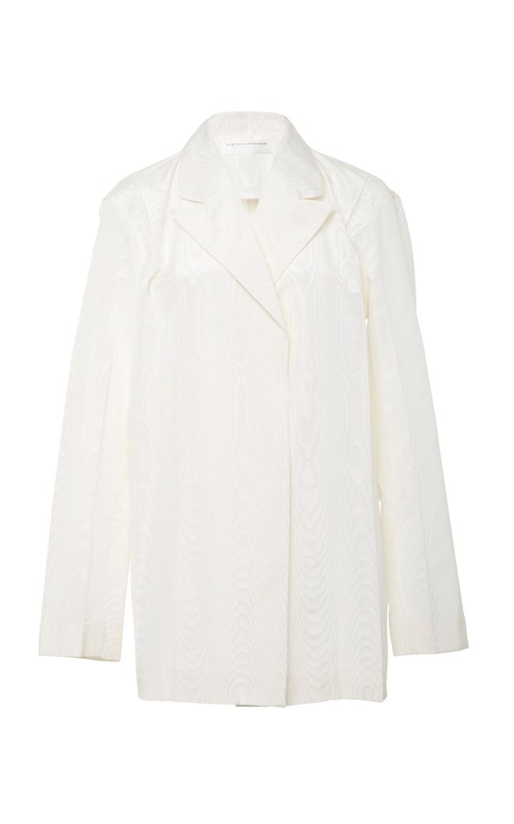 Victoria Beckham Moire Taffeta Blazer