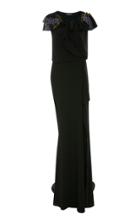 Zac Posen Ruffled Crepe Gown