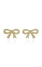 Irene Neuwirth 18k Gold And Pav Diamond Stud Earrings