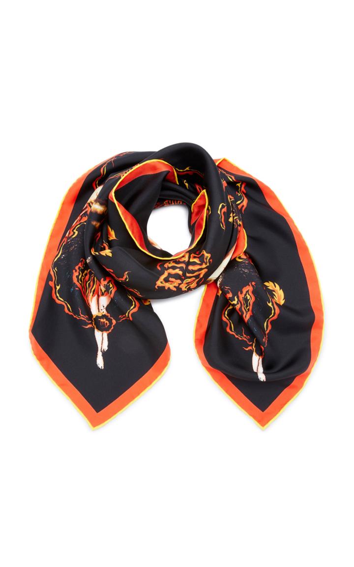 Givenchy Virgo Printed Silk-twill Scarf