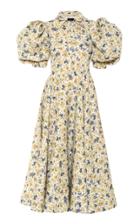 Moda Operandi Anouki Floral Printed Puffed Sleeve Flare Dress