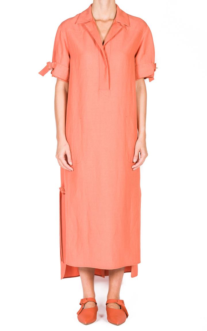 Moda Operandi Agnona Short Sleeved Cady Caftan