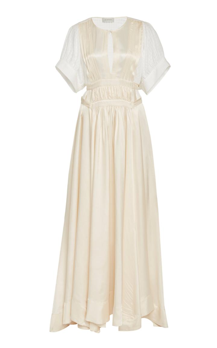 Lee Mathews Ena Satin Maxi Dress