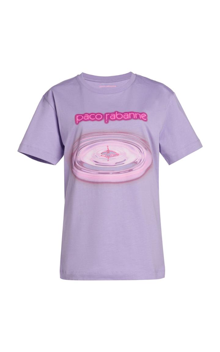 Paco Rabanne Crewneck Cotton Logo T-shirt
