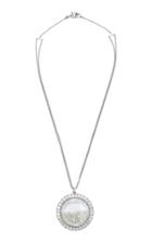 Renee Lewis 18k White Gold Platinum And White Diamond Shake Necklace
