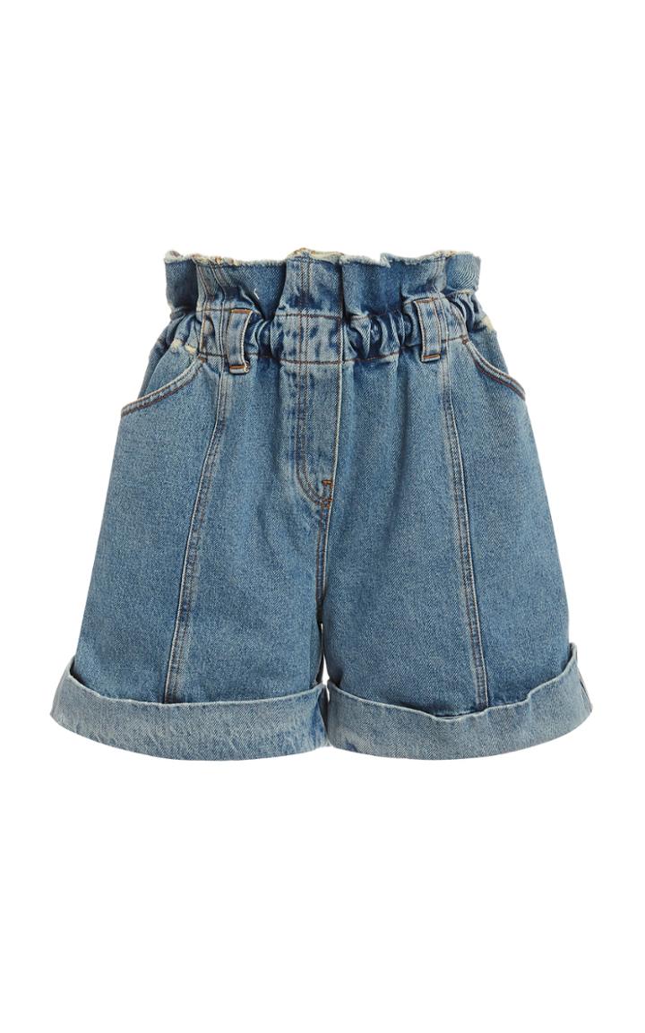 Moda Operandi Philosophy Di Lorenzo Serafini High-rise Cuffed Denim Shorts