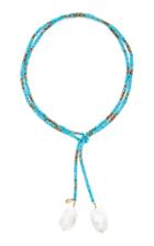 Joie Digiovanni Turquoise And Pyrite Ombre Classic Gemstone Lariat