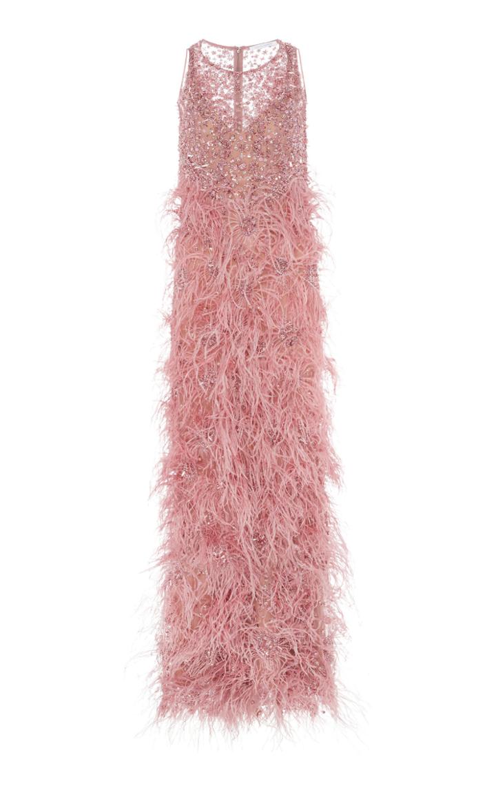 Rachel Gilbert Eris Hand Embroidered Sleeveless Gown