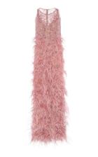 Rachel Gilbert Eris Hand Embroidered Sleeveless Gown