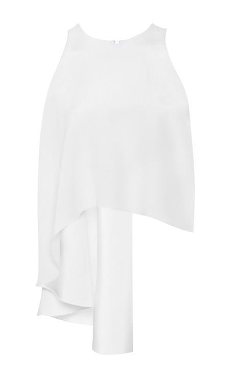 Cushnie Et Ochs Crepe White Top White