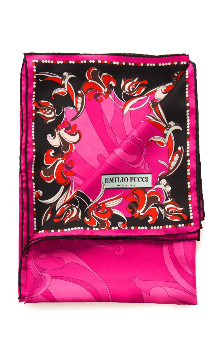 Emilio Pucci Printed Silk Twill Scarf