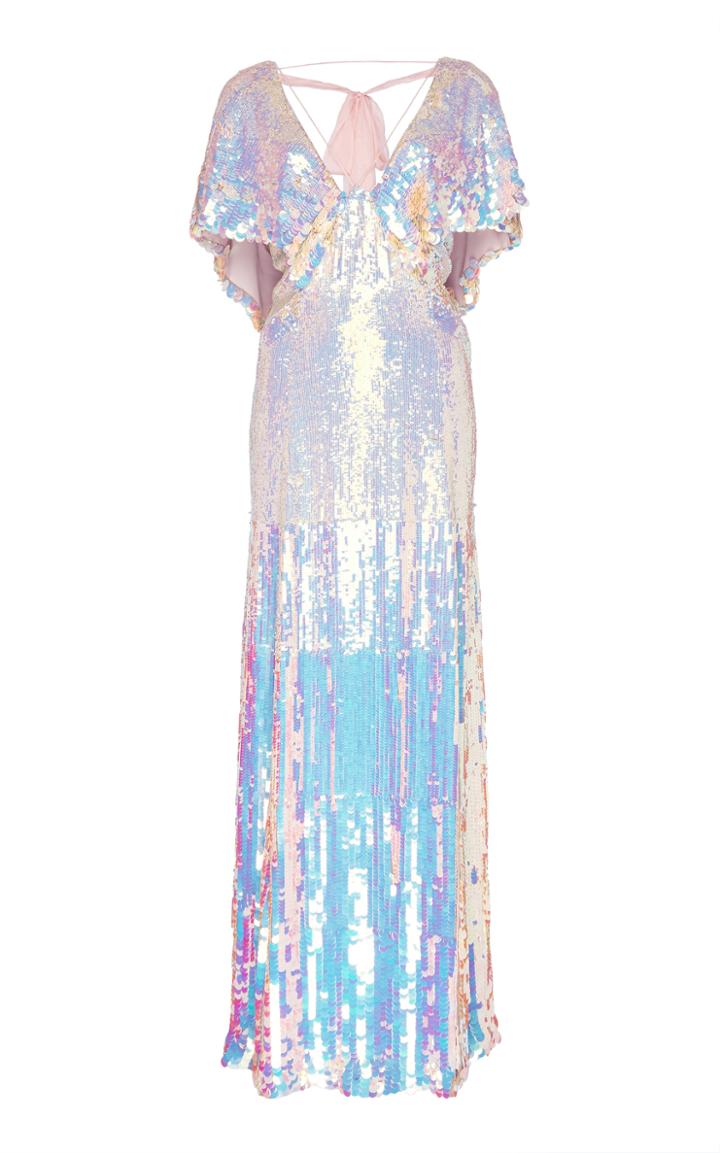 Temperley London Bardot Metallic Dress