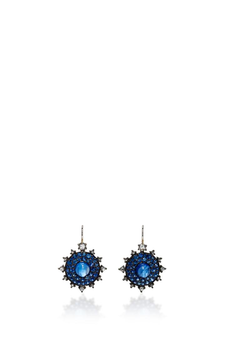 Nam Cho Sapphire Bullseye Earrings