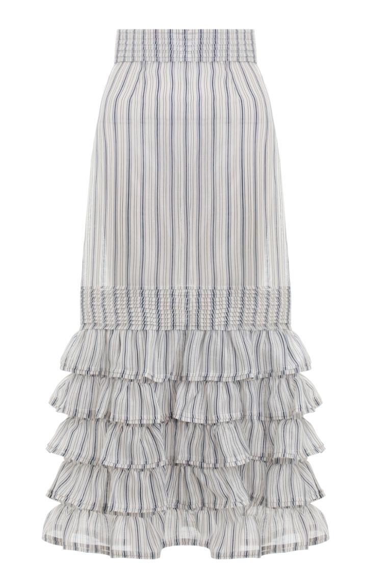 Zimmermann Painted Heart Folds Skirt