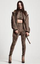 Dundas Leopard Printed High-rise Wool-blend Pant