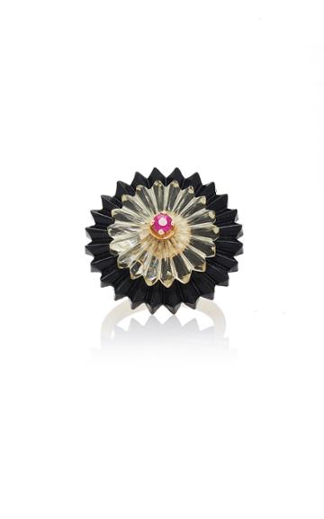 Alice Cicolini Summer Snow Dark Ring