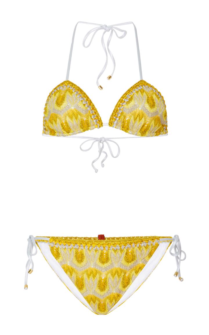 Missoni Mare Crochet-knit Triangle Bikini