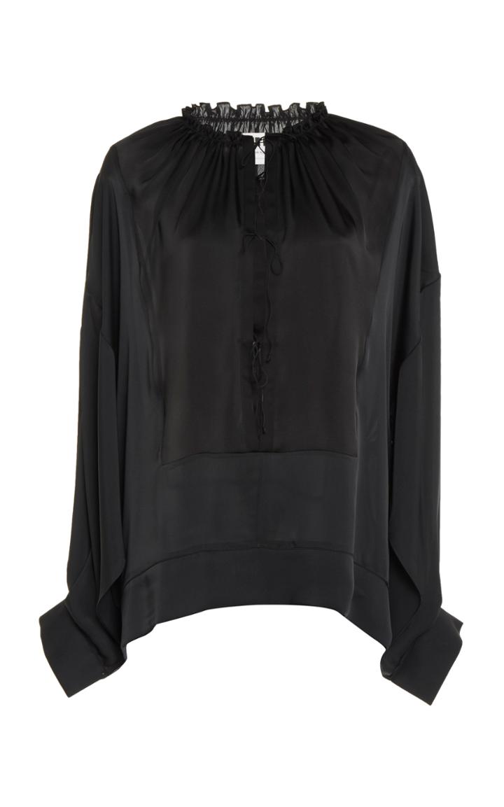 Moda Operandi Maison Rabih Kayrouz Draped Charmeuse Top Size: 36