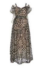 Simone Rocha Spiderweb Embellished Chenille And Tulle Dress