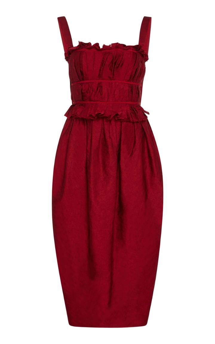 Brock Collection Palmira Ruffled Midi Dress