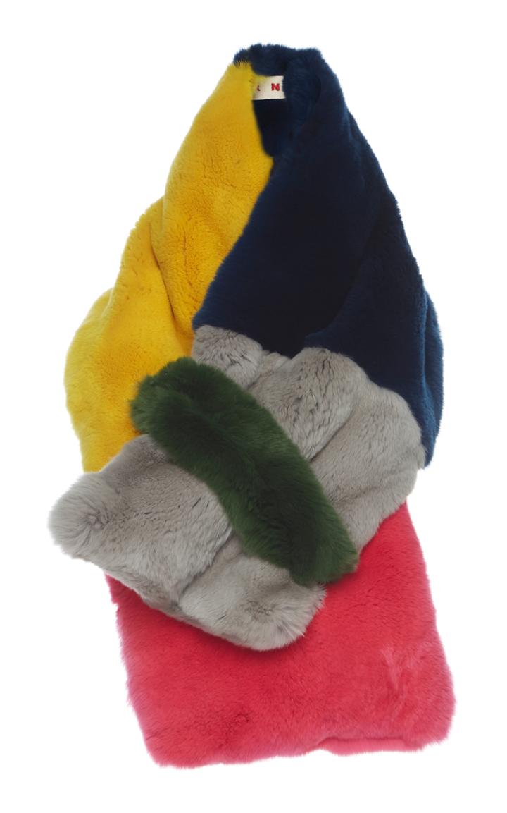 Marni Lapin Rex Fur Scarf