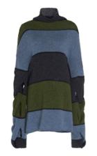 Jw Anderson Oversized Striped Turtleneck Sweater