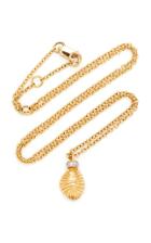 Renna Thread And Shell 18k Gold Diamond Necklace