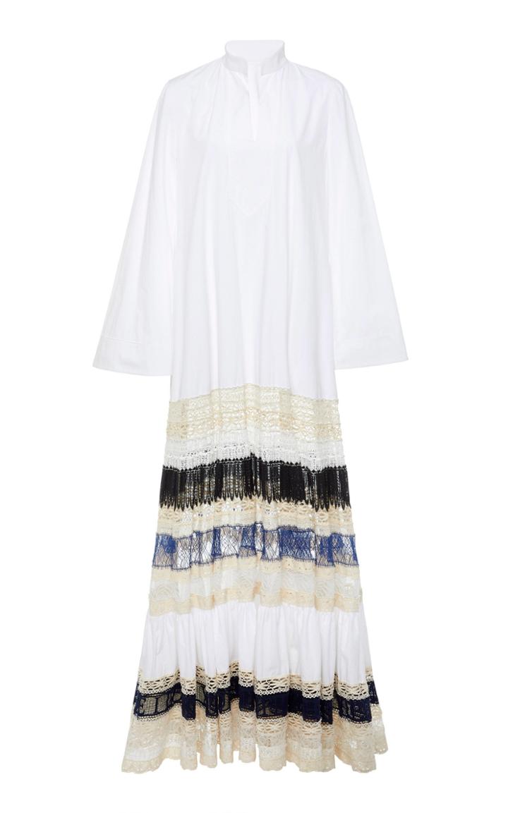 Tory Burch Lace Trim Caftan