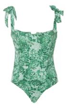 Ganni Recycled Fabric Floral Print One Piece