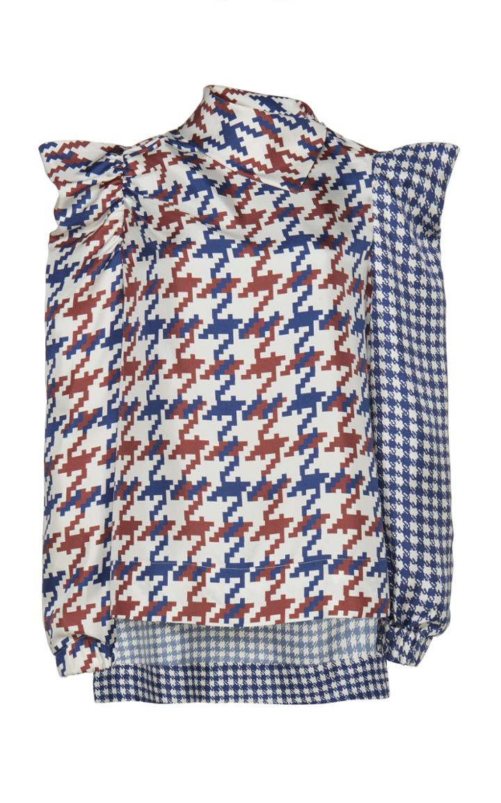 Dice Kayek Contrast Print Shirt