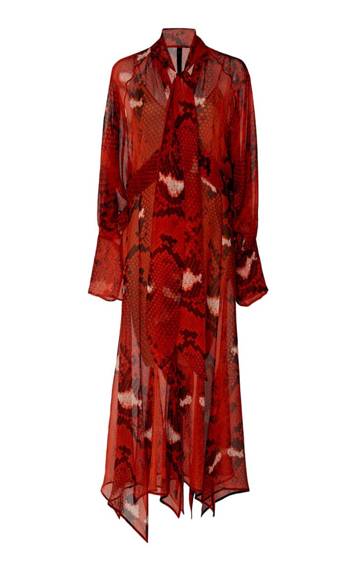 Petar Petrov Delmar Panelled Chiffon Maxi Dress