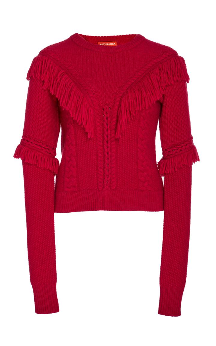 Altuzarra Buckeye Fringe Knit Sweater