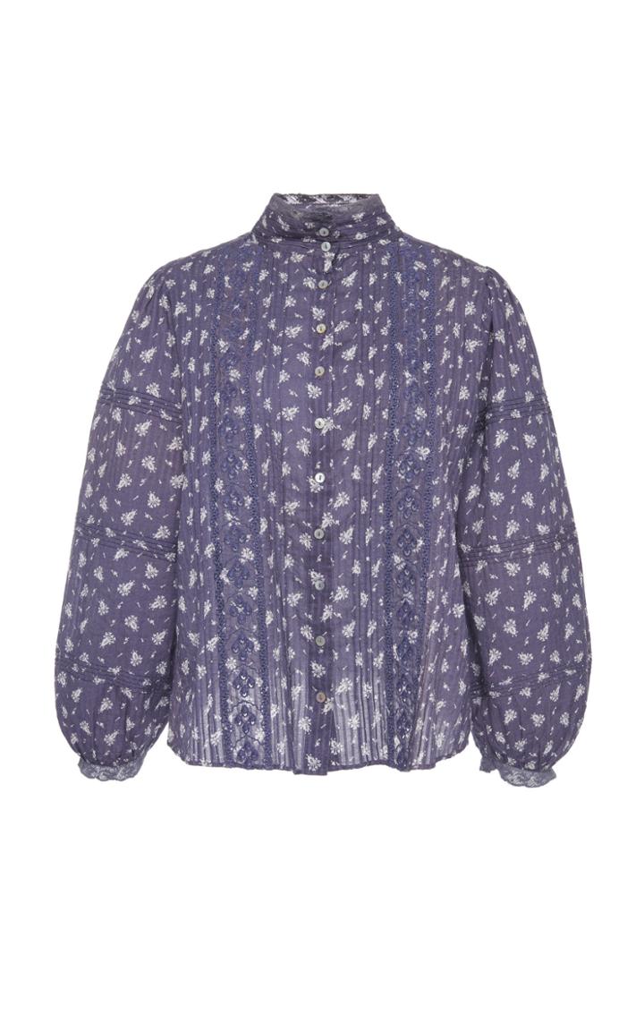 Loveshackfancy Sinclair Ruffle-detailed Cotton Top