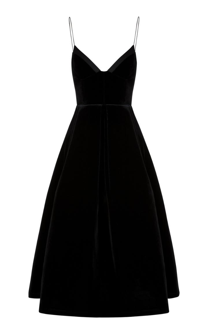 Alex Perry Mila Velvet Midi Dress
