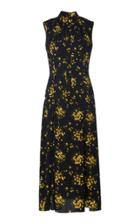 Emilia Wickstead Joella Floral-patterned Chiffon Midi Dress