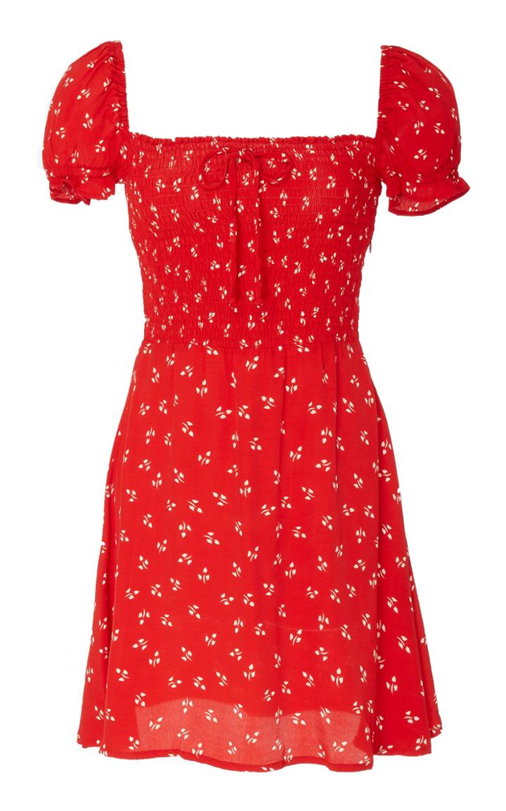 Faithfull The Brand Genevieve Floral-print Chiffon Mini Dress