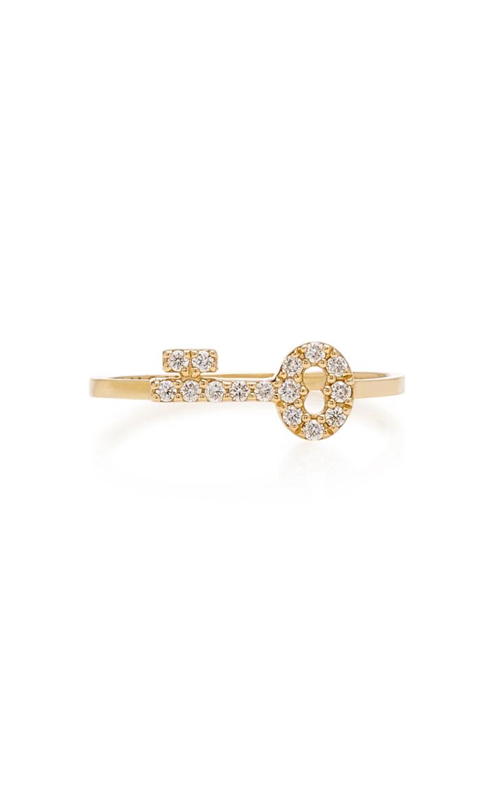 Noush Jewelry Secret Key 14k Gold And Diamond Ring