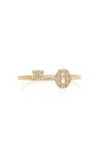 Noush Jewelry Secret Key 14k Gold And Diamond Ring