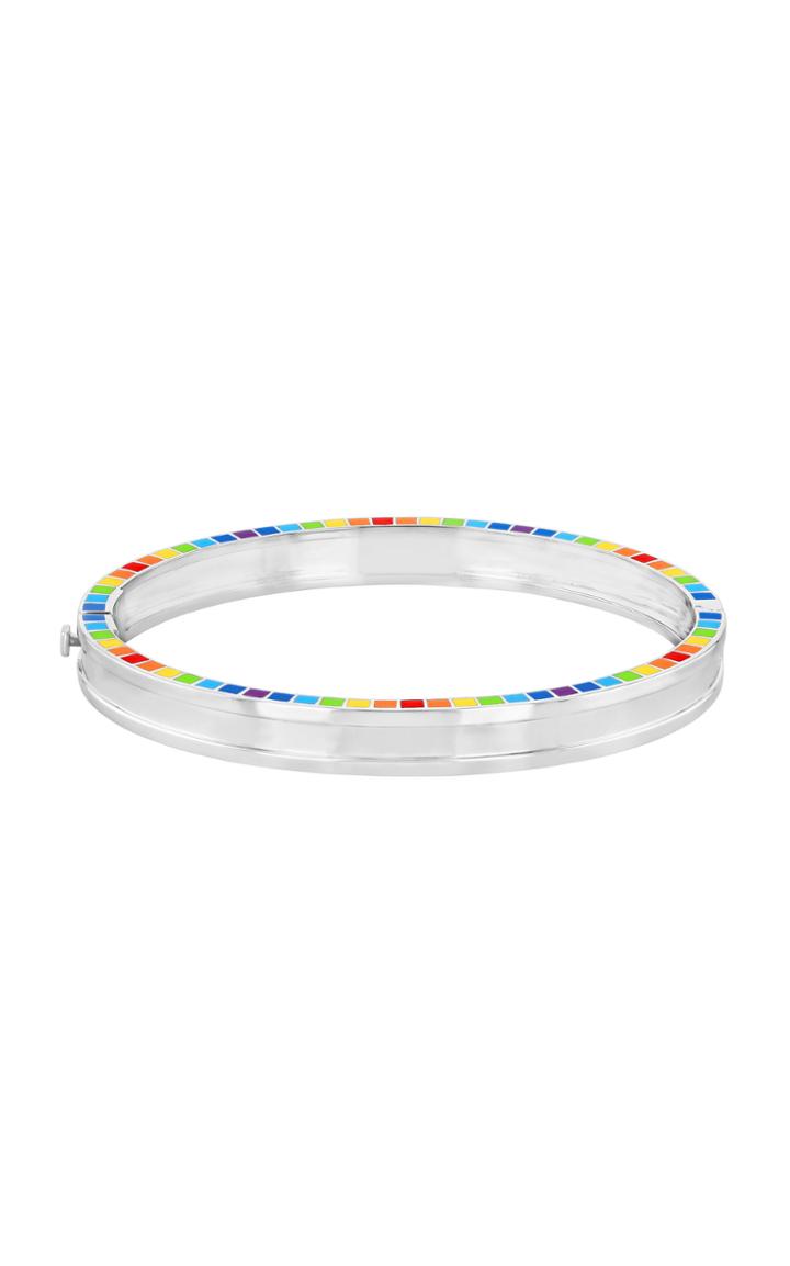 Aisha Baker Me 18k White Gold Enamel Bracelet