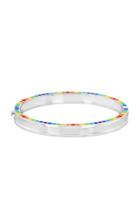 Aisha Baker Me 18k White Gold Enamel Bracelet