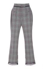 Msgm Colored Wool High Waisted Pants