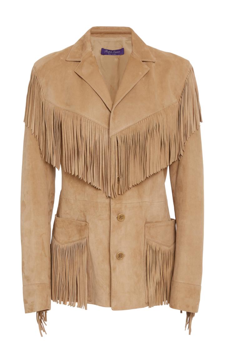 Ralph Lauren Bryleigh Fringed Suede Jacket