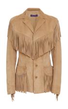 Ralph Lauren Bryleigh Fringed Suede Jacket