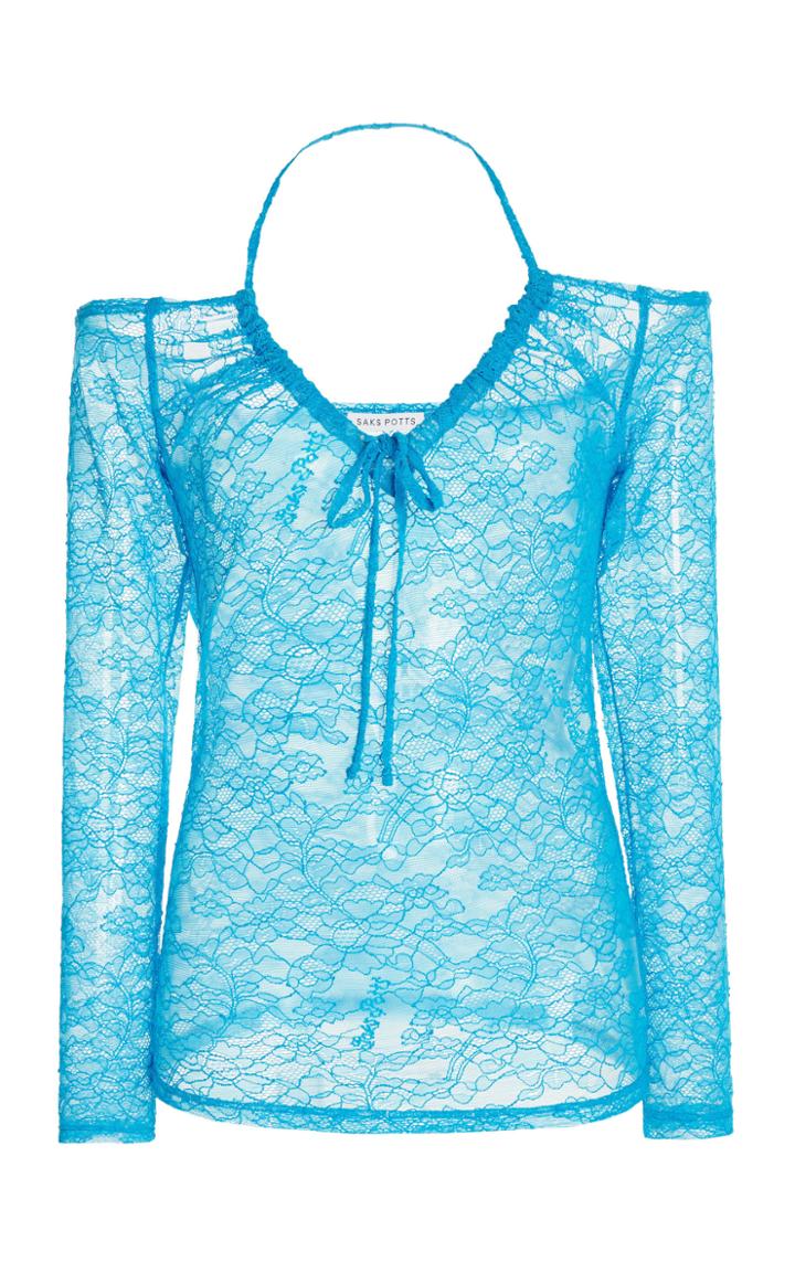 Moda Operandi Saks Potts Motor Lace Off-the-shoulder Top