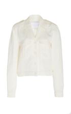 Noon By Noor Jimmy Silk And Linen Blend Utility Jacket