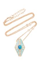 Jacquie Aiche One-of-a-kind Small Hexagon Opal Inlay Necklace