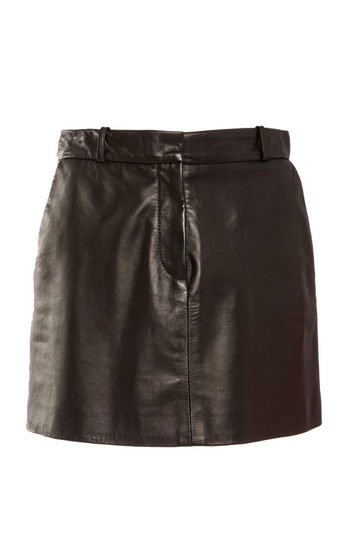 Nili Lotan Laurel Leather Mini Skirt