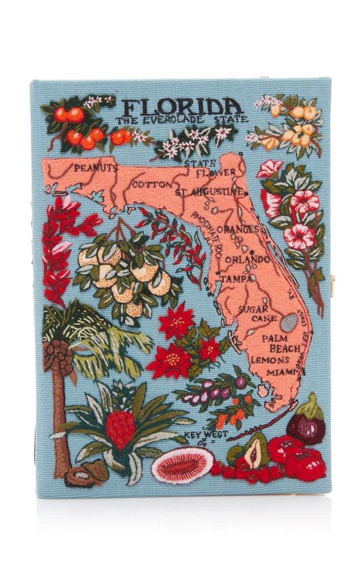 Moda Operandi Olympia Le-tan Florida Embroidered Canvas Clutch